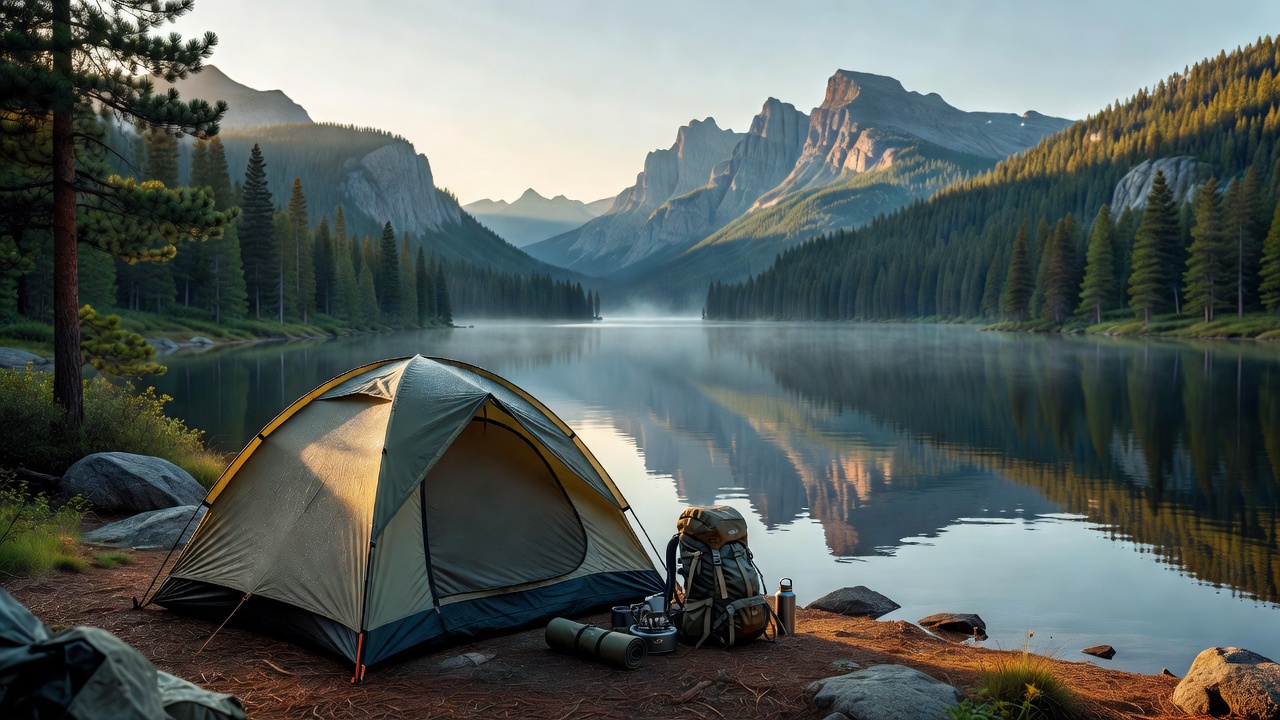 Canadian Mountain Lake